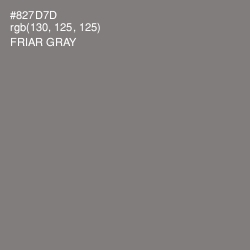 #827D7D - Friar Gray Color Image